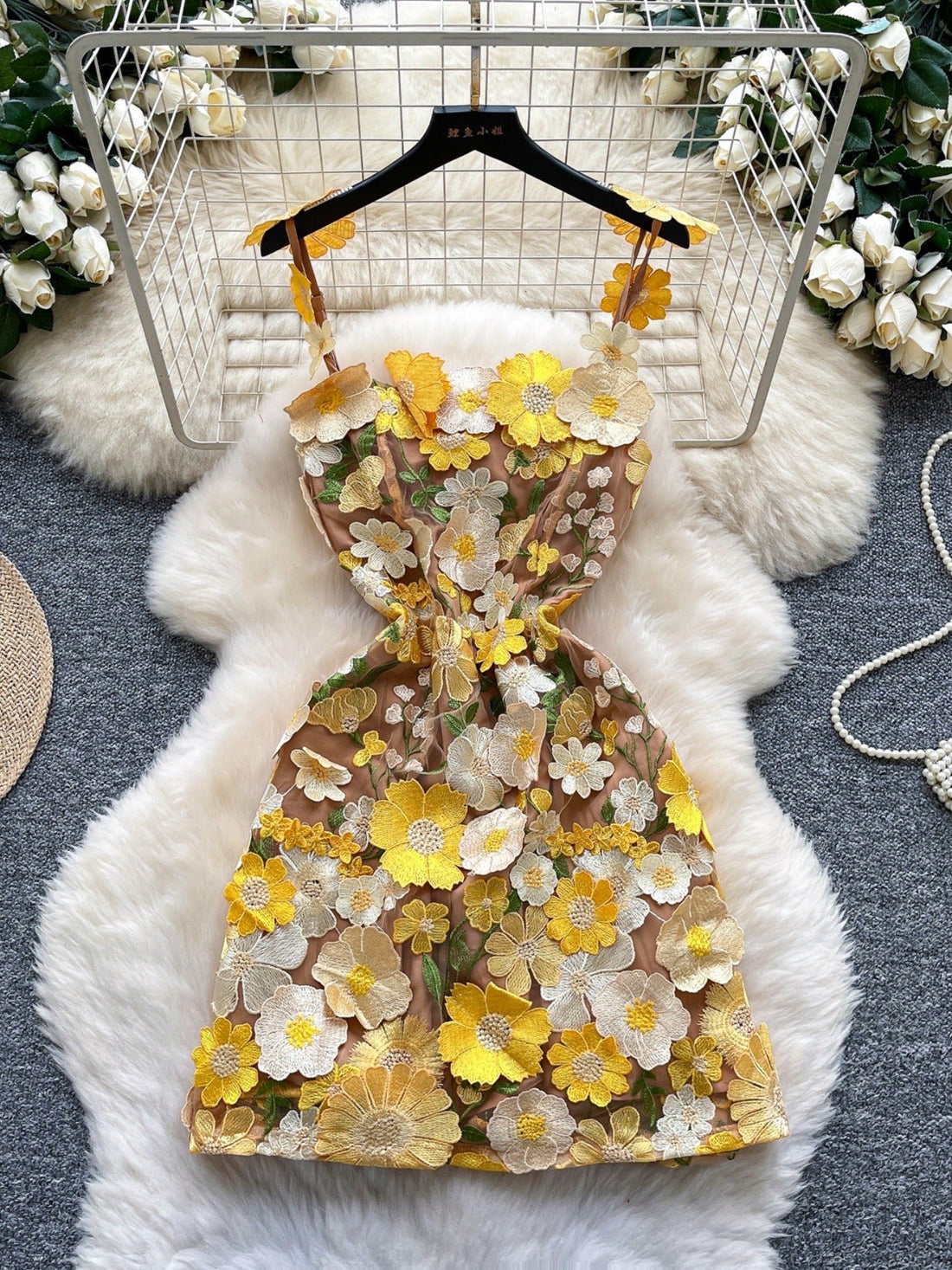 Women’s Floral Embroidered Summer Dress – Romantic Daytime Outfit