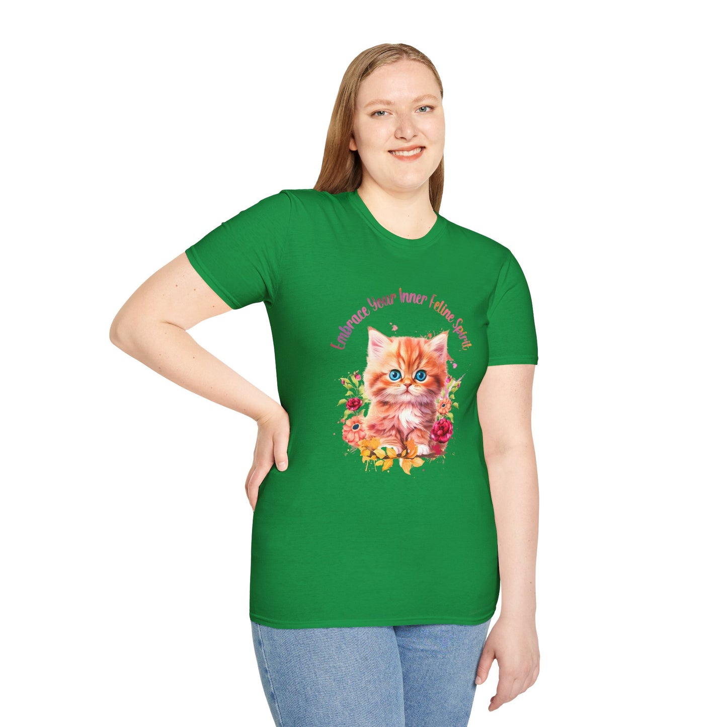 Unisex Softstyle T-Shirt Embrace your inner feline spirit