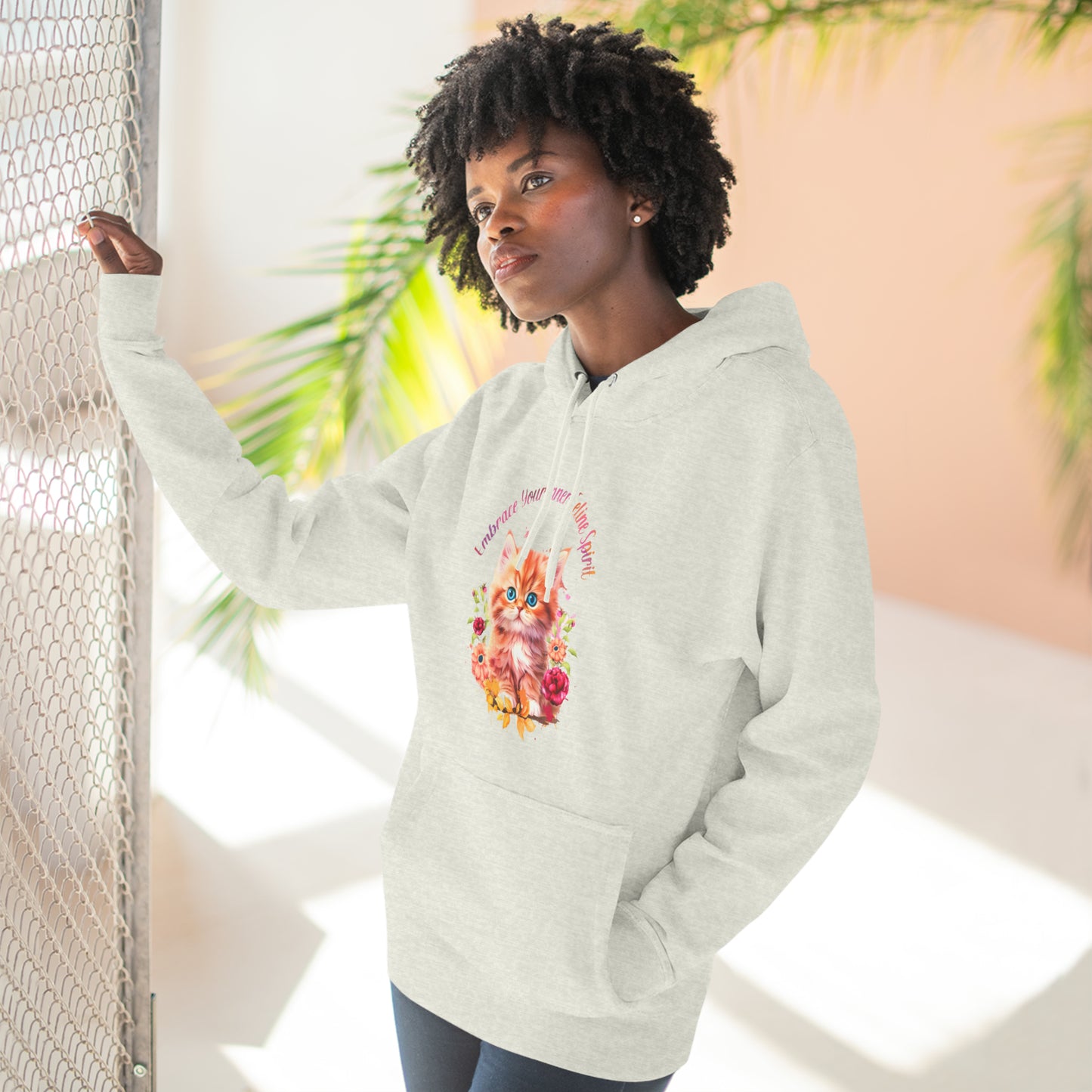 Premium Pullover Hoodie Embrace your feline inner