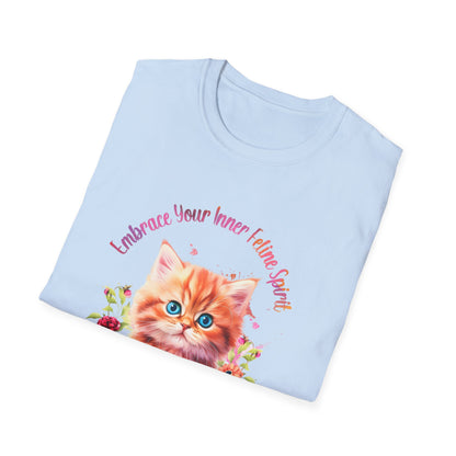 Unisex Softstyle T-Shirt Embrace your inner feline spirit