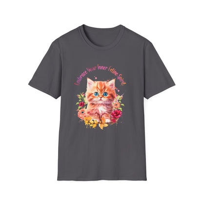 Unisex Softstyle T-Shirt Embrace your inner feline spirit