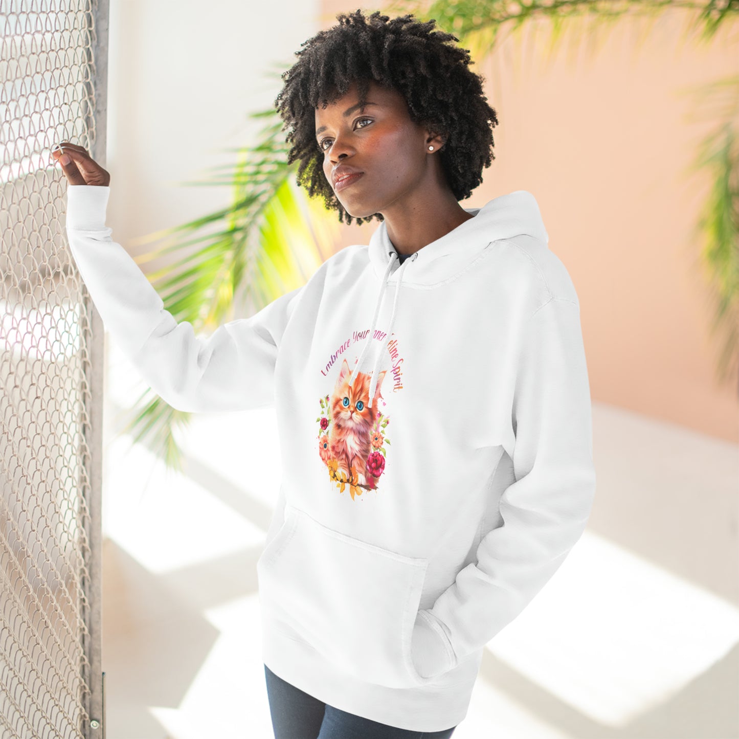 Premium Pullover Hoodie Embrace your feline inner