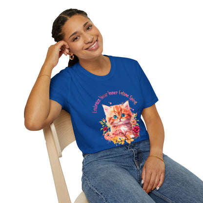 Unisex Softstyle T-Shirt Embrace your inner feline spirit