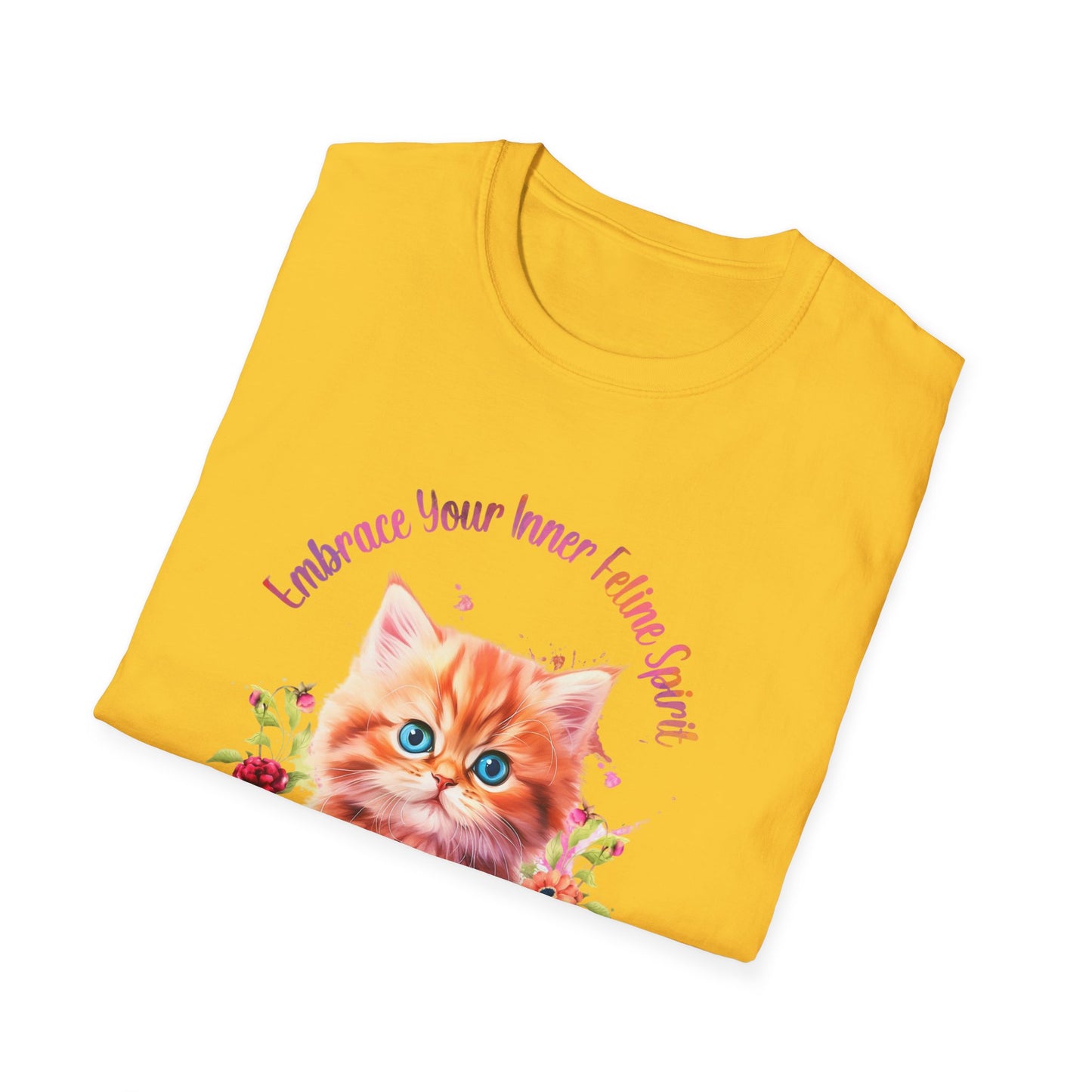 Unisex Softstyle T-Shirt Embrace your inner feline spirit