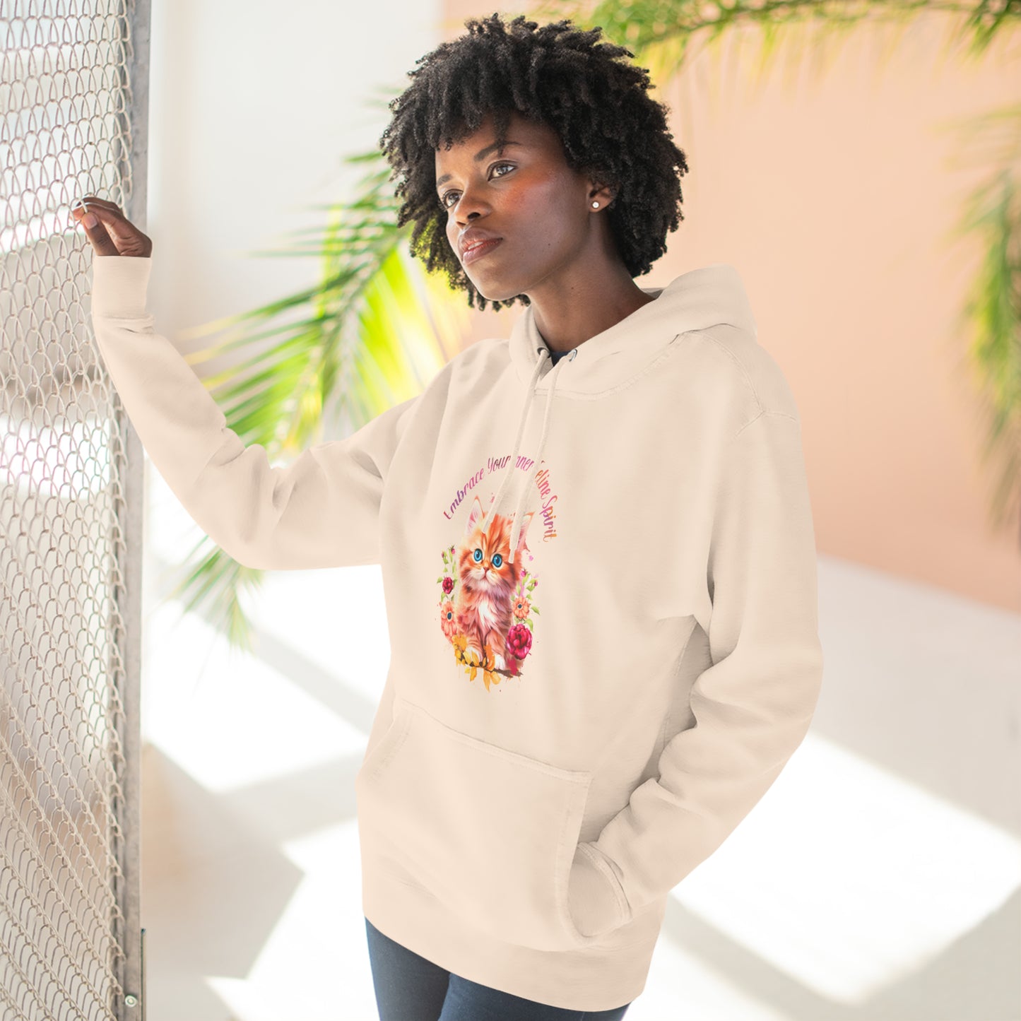 Premium Pullover Hoodie Embrace your feline inner