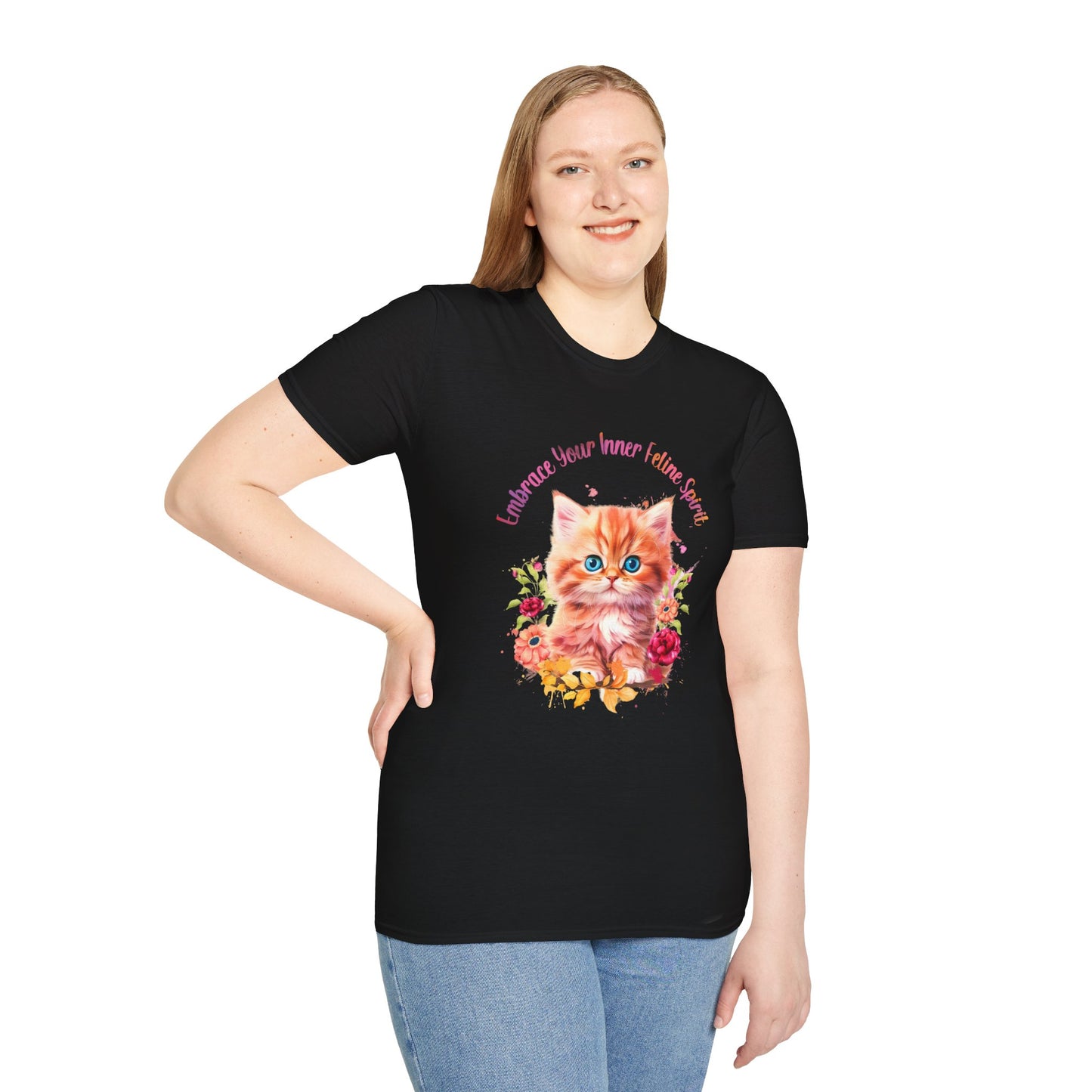 Unisex Softstyle T-Shirt Embrace your inner feline spirit