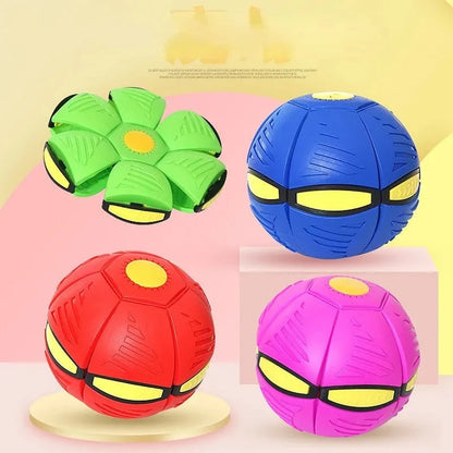 Flying UFO Flat Throw Disc Ball Without LED Light Magic Ball Toy