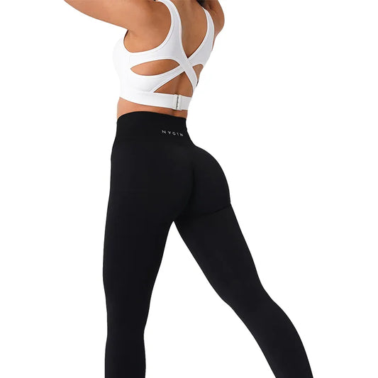 High Waisted Solid Seamless Leggings
