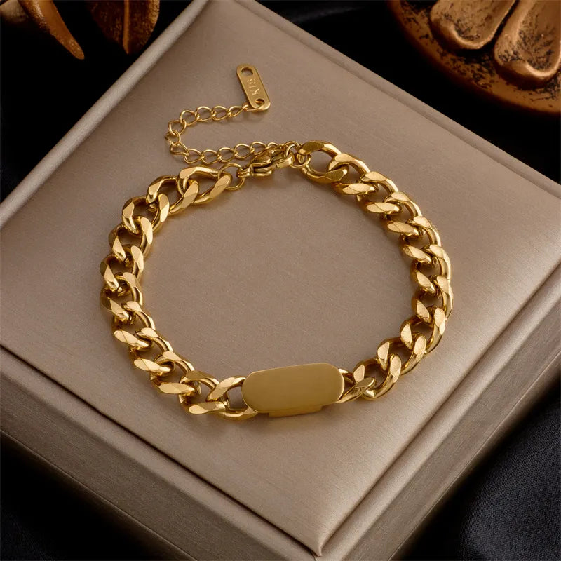 Fashion Link Chain Bangle Bracelet