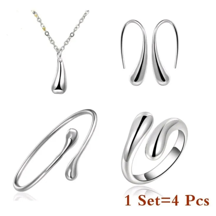 Earrings Ring Bracelet Set Simple Personality