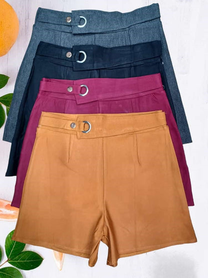 Erina's Boutique Korean style short pants for women in camel, burgundy, navy, and gray colors