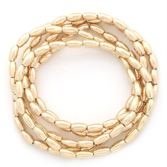 Gold Beaded Bracelets 